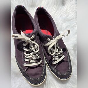 SeaVees Shoes Mens Size 8.5 Gray Slate Navy Canvas Casual Sneakers